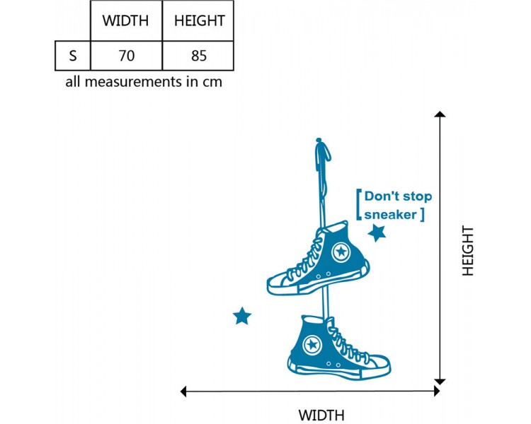 Sneakers Nursery Vinyl Decal Children Sticker